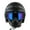 Z Goggle Matt Black, variant on 1Storm Motorcycle Open Face Helmet Mopeds Scooter Pilot Half Face Helmet with Peak Visor, HKY207 Matt Black + Tinted Goggle Bundle