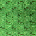 thumbnail image 1 of Ahgly Company Indoor Square Oriental Green Industrial Area Rugs, 5' Square, 1 of 4