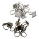thumbnail image 4 of 10 Piezas De Ajuste De Cabujón De Vacío Accesorios Ajustables De Bricolaje (16 Mm Cuadrados) Para Joyería - Negro, tal se describe Salvador Base de anillo ajustable en blanco, 4 of 10