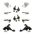 thumbnail image 1 of Transit Auto Front Bearing Lower Control Arm with Ball Joint Outer Inner Tie Rod Sway Bar Stabilizer Link Kit (10Pc) for Car Nissan Frontier Pathfinder Xterra Suzuki Equator RWD Left Right K7T-110013, 1 of 11