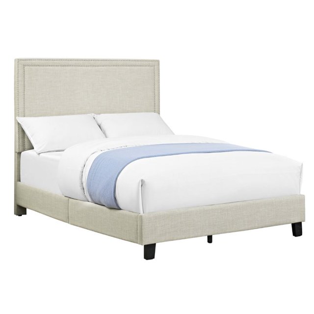 Picket House Furnishings Emery Upholstered Full Panel Bed in Natural