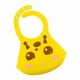 thumbnail image 5 of Babero de silicona suave y cómodo para bebés y niños pequeños. Babero amarillo con botón., 5 of 5