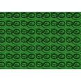 thumbnail image 1 of Ahgly Company Tapis d'Intérieur Lavables en Machine Rectangle Transitionnel Vert Émeraude Profond, 2' x 5', 1 of 7