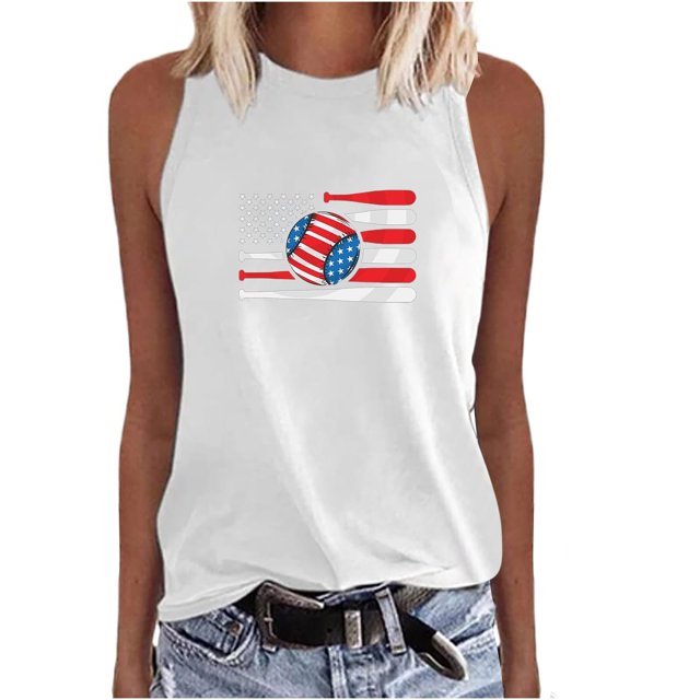 Birdeem Womens Sleeveless Top V-Neck Pullover Printing Vest