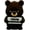 Bear You're Unbearable, variant on Duck Quack Off Figure Animals With Attitude 3D Printed Figurine Cute Desk Decor Animal Statue Funny Gift Idea Office Shelf Decor Unique Collectible