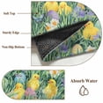thumbnail image 2 of Easter Round Rug 4ft Washable Circle Entryway Rugs Non Slip Spring Chicken Colorful Eggs Grasses Flowers Area Rug Indoor Floor Carpet for Bedroom Kitchen Living Room Home Office Dining Room Nursery, 2 of 8