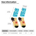 thumbnail image 5 of Yiaed Hello Summer1 Print Great elasticity Crew Socks Sports socks for Men and Women, 5 of 5