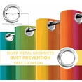 thumbnail image 6 of Rainbow Striped Blackout Curtains for Bedroom/Living Room, Thermal Insulated Kitchen Curtains, Colorful Gradients Modern Abstract Art Grommet Darkening Window Treatment Drapes 42"x63"x2, 6 of 8