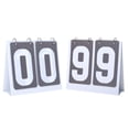 thumbnail image 1 of GOGO 2 Sets Portable Flip Scoreboard for Sports Game - Count from 00 to 99 (Grey), 1 of 7