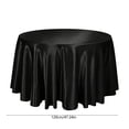 thumbnail image 3 of Round Satin Tablecloth, Wrinkle Resistant Fabric Table Cover, Waterproof Smooth Dining Table Cloth, 8 Color Decor for Wedding Banquet Party Home Dining, 3 of 6