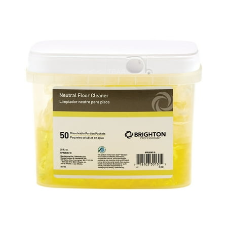 Staples Brighton Dissolvable Portion Packets Neutral Floor Cleaner 50/Pk (BPR28367-B) 1686749