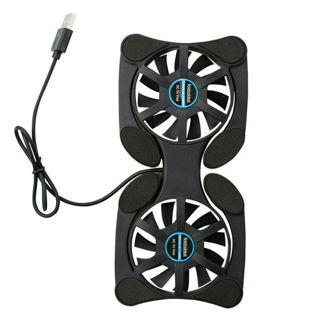 USB Cooling Fan Foldable CPU Cooler Mini Octopus Notebook Cooler Pad Quiet Stand Double Fans For 7-15 Inch Notebook Laptop