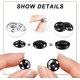 thumbnail image 3 of 24 Ensembles De Boutons-pression Cousus (12 Mm), Boutons-pression Cousus, Boutons-pression En Mtal Argent Noir, Cintres, Sacs Main, Processus De, 3 of 5
