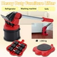 thumbnail image 3 of VORFOR Furniture Mover Lifter Heavy Furniture Lifting Sliders Roller Moving Device Transport Lifter and Mover Roller for Home Bed, Desk, Table, Sofa, 3 of 12