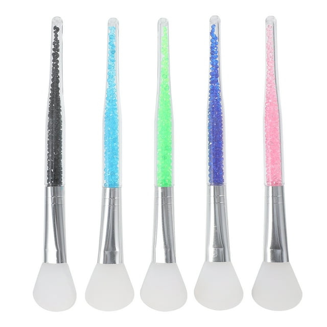Shisuyan 5pcs Facial Brushes Silicone Head Brush Useful Face Mask Brush for Home Use