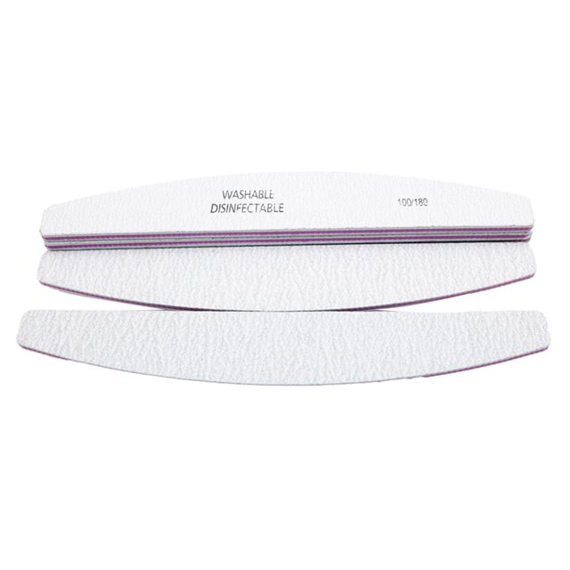 Guardurnaity Nail File Block Personal Care Trimming Salon Accessories Home Shaping Manicure Half Moon Shaped Files 100/180 Standing Polish Juegos de manicura Como se muestra Guardurnaity CE012212-00