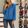 thumbnail image 2 of CAROOTU Cardigan en Peluche à Manches Longues pour Femmes Automne Printemps Pull Décontracté Manteau Extérieur Neuf, 2 of 8