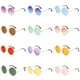 thumbnail image 3 of Gafas de sol redondas retro Gafas marinas Gafas de sol con montura redonda Gafas de montura redonda de tendencia colorida, 3 of 5