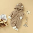 thumbnail image 4 of Kiplyki Flash Toddler Pants Newborn Girls Boys Winter Warm Knit Outwear Sweater Hooded Romper Jumpsuit, 4 of 8