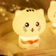thumbnail image 1 of Luz nocturna para niños, linda lámpara de silicona con forma de gato, luz nocturna portátil con sensor táctil LED con grabación y cambio de color al tocar, luz inteligente, 1 of 5