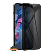 Xpression Screen Protector for Apple iPhone 14 (6.1) Privacy Screen Protector Anti Spy 9H Dark Tempered Glass Screen Film Guard Case Friendly - Black