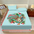 thumbnail image 3 of Jeiento Merry Duckmas Printed 3-Piece Bed Sheet Bedding Set with 2 Pillow Shams, Soft Breathable Christmas Themed Fitted Sheet for Holiday Bedroom Decor, All Season Use, Queen Size, 3 of 7