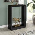 thumbnail image 2 of Evelyn&Zoe Modern Farmhouse 22" Wide Black Grain Console Table, 2 of 7
