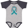 thumbnail image 3 of Inktastic Ovarian Cancer Awareness Ribbon Boys or Girls Baby Bodysuit, 3 of 5