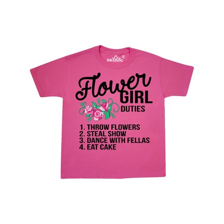 - Flower Girl Wedding Duties Youth T-Shirt