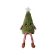 thumbnail image 2 of Plush Christmas Tree Figurine, Green Finish, Soft Dangling Legs Tabletop Ornament for Mantel, Shelf, Desk or Holiday Gift, 2 of 6