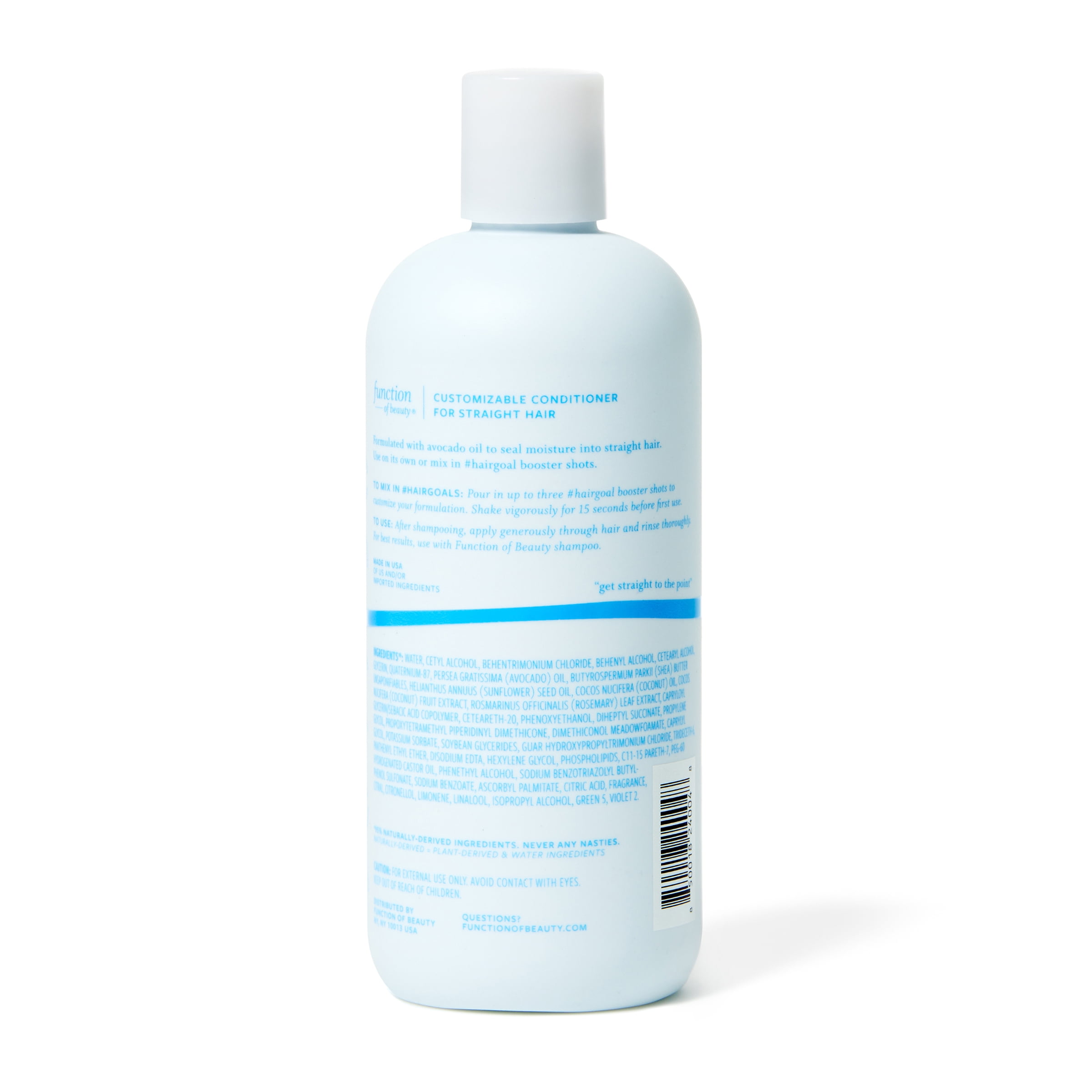 Function of Beauty Custom Straight Hair Conditioner Base with Avocado Oil, 11 fl oz