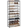 thumbnail image 1 of Zapatero Nunsino de metal negro de 10 niveles, 1 of 7