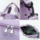 thumbnail image 2 of Bolsa de lona grande, bolsa de lona con compartimento para zapatos, bolsillo húmedo, bolsa de lona impermeable para gimnasio para mujeres y hombres, bolsa de fin de semana Oxford para fitness, camping JFHHH pequeña, 2 of 5