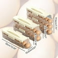 thumbnail image 3 of Egg Holder For Fridge Automatic Rolling Egg Organizer Kitchen Rolling Egg Container For Refrigerator With Lid Stackable Egg Dispenser And Storage 3 Tiers Egg Holder Dish Tray Drying Rack Stainless, 3 of 4