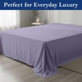 thumbnail image 3 of Twin XL Flat Sheet - 100% Egyptian Cotton, 600 Thread Count Sateen Weave - Ultra-Soft, Breathable, and Cooling - Premium Hotel-Quality Top Sheet Only - (Lavender, Twin XL), 3 of 7