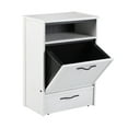 thumbnail image 4 of New Age Pet ECOFLEX Brea Dog Food Pantry in Antique White, Two 32 oz Bowl Design and Storage, 4 of 17