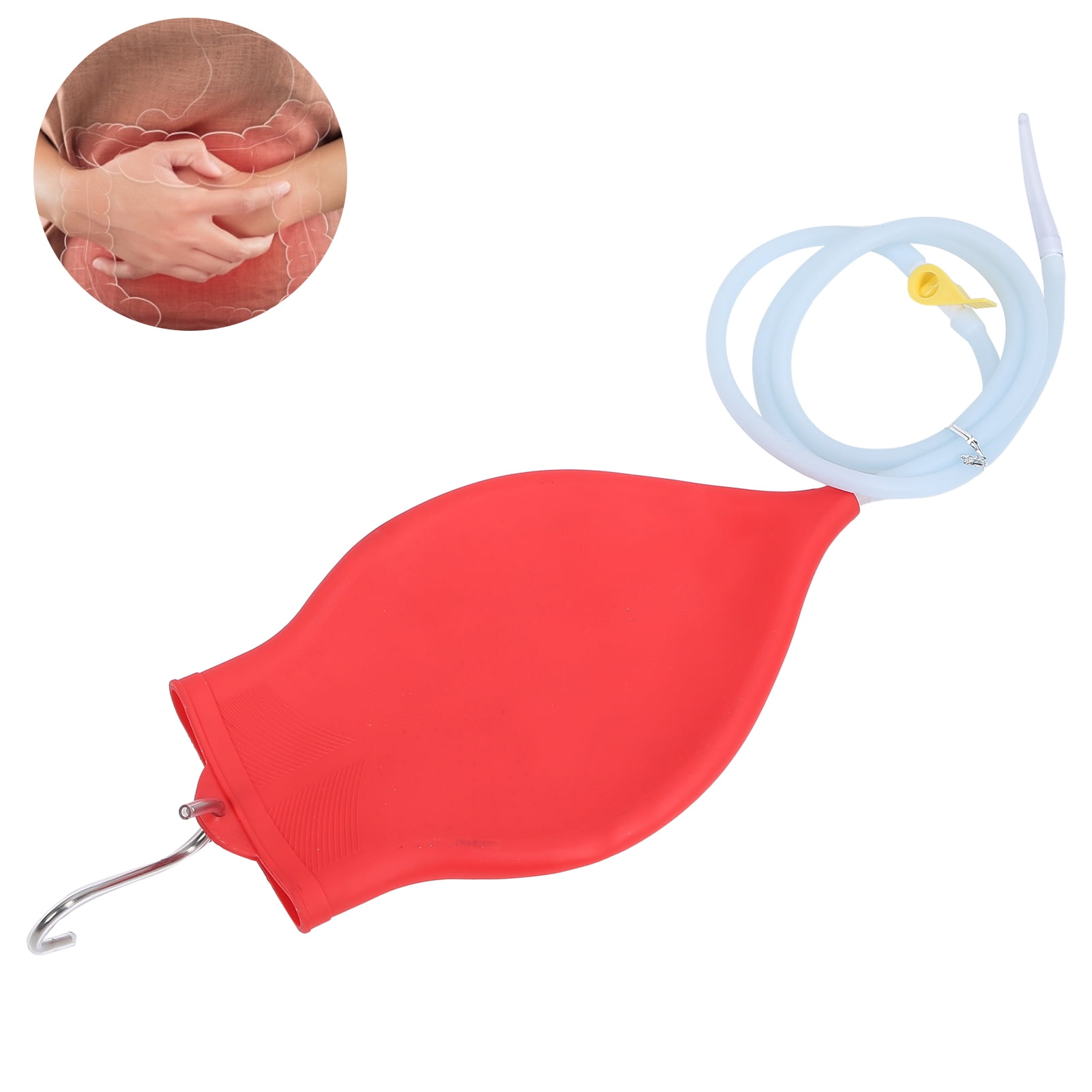 LAFGUR Colon Cleansing Detox Enemas Bag 3L Silicone Enema Bag Reusable