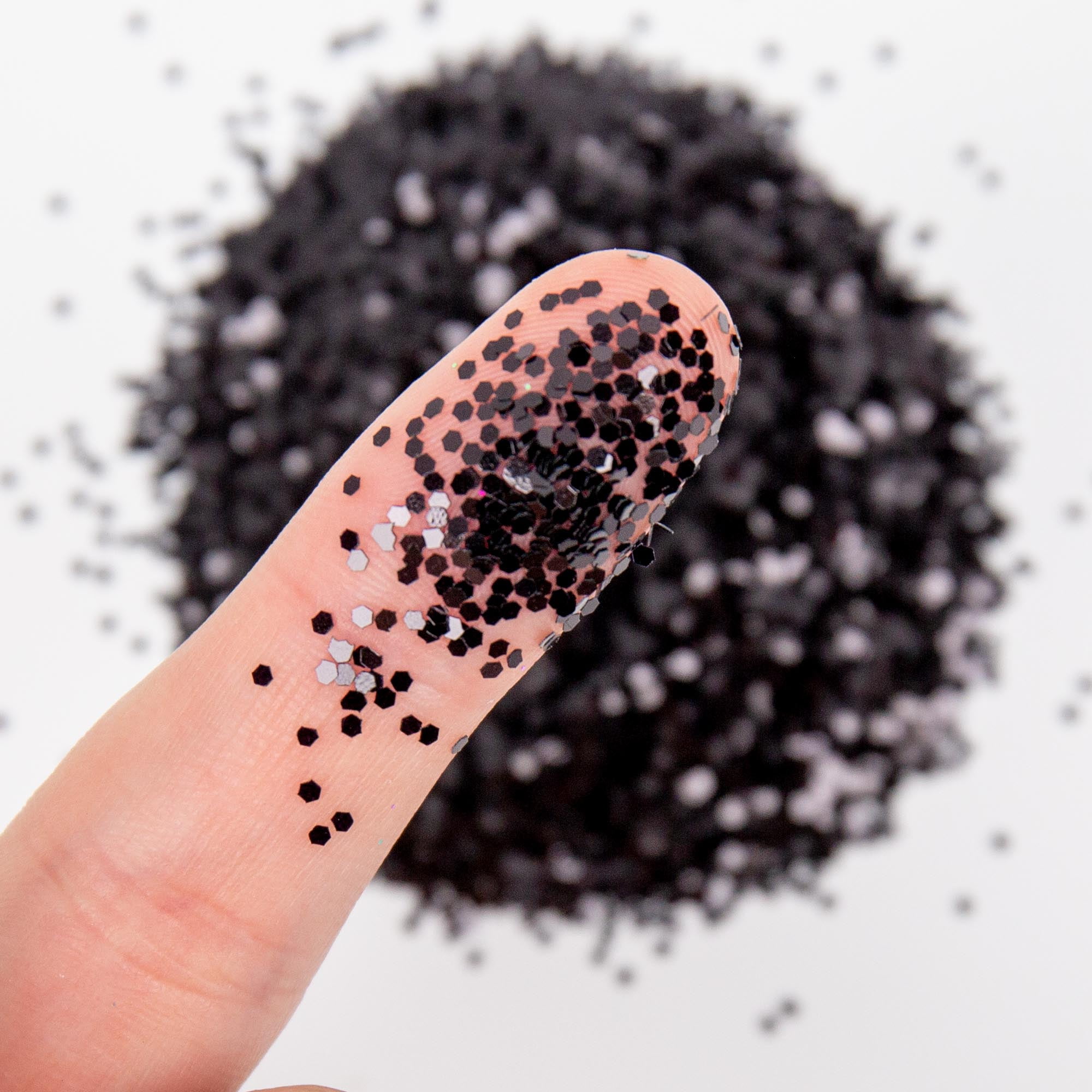Hello Hobby Black Glitter Shaker, 4 oz.