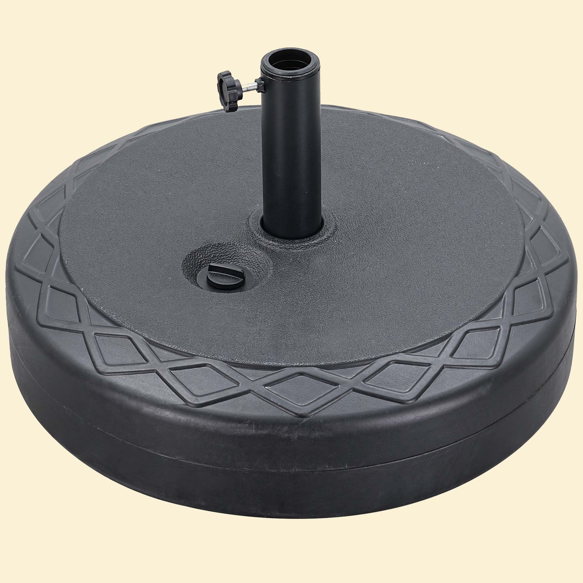 Autlaycil 67lbs Water Filled Umbrella Base, 95lbs Sand Filled Patio Umbrella Stand, Heavy Duty, Holder Suit for Diameter 1.5-1.9 in Umbrella Pole