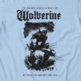 thumbnail image 3 of Marvel X-Men Wolverine Vintage Black And White Men's T Shirt (Light Blue, S-XXXL), 3 of 4