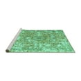 thumbnail image 2 of Ahgly Company Machine Washable Indoor Rectangle Abstract Turquoise Blue Contemporary Area Rugs, 2' x 5', 2 of 4