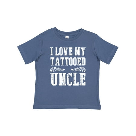 

Inktastic I Love My Tattooed Uncle White Text Gift Baby Boy T-Shirt