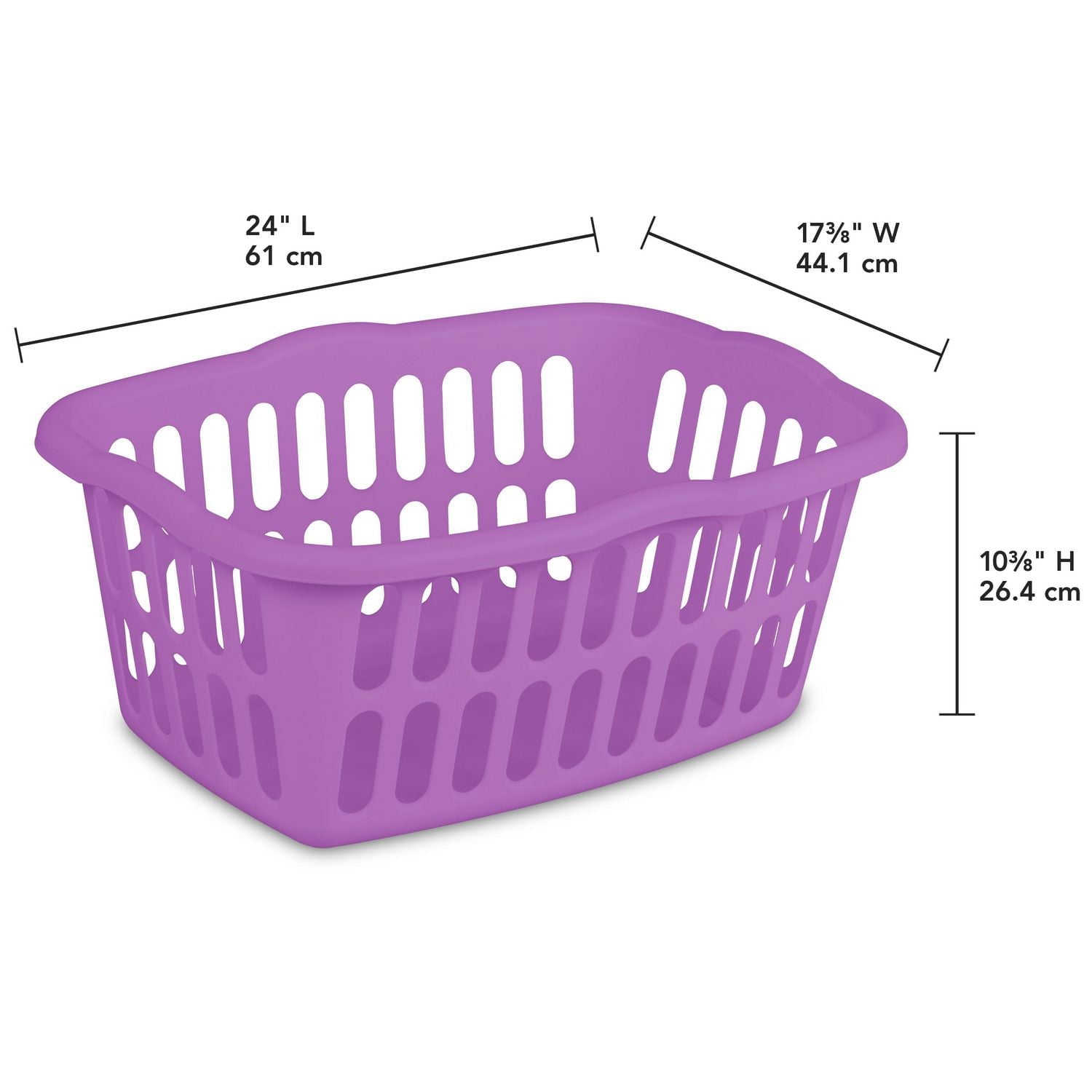 Sterilite 53L Laundry Basket - Purple