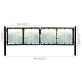 thumbnail image 6 of vidaXL Single Door Fence Gate Outdoor Garden Patio Entrance Barrier Black, 6 of 38