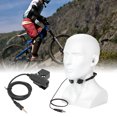 thumbnail image 4 of Throat Mic Earpiece Telescopic PU Wire U94 PTT Earphone Black Portable  for Yaesu Vertex for VX-7R for Outdoor Riding, 4 of 8