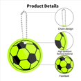 thumbnail image 2 of de Fútbol con Colgante Reflector de 24 Piezas, Reflector de Fútbol de Seguridad, Reflectante para Andar en Bicicleta y Correr, 2 of 5