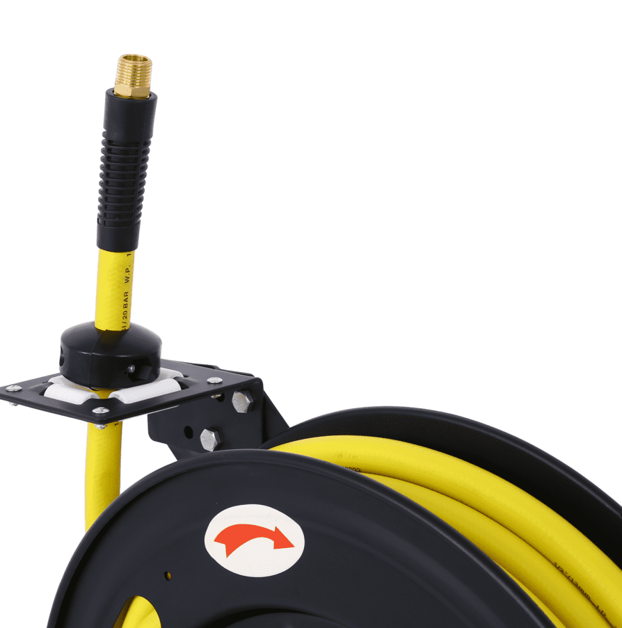Heavy Duty 1/2"x50' Auto Rewind Air Hose Reel Steel Industrial