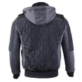 thumbnail image 2 of Maximos Men's Hooded Zip Up Fleece Lined Sherpa Bomber Jacket 1699, 2 of 8