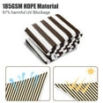thumbnail image 3 of Yescom 19x13Ft 97% UV Block Rectangle Sun Shade Sail Outdoor Patio Pool Garden Yard Lawn Carport Awning Coffee+White, 3 of 11