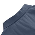 thumbnail image 5 of Stamzod Men's Long Sleeve Button Down Shirt Summer Dress Shirts Casual Work Shirt with Pocket Navy XXL, 5 of 9